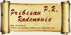 Pribisav Radenović vizit kartica